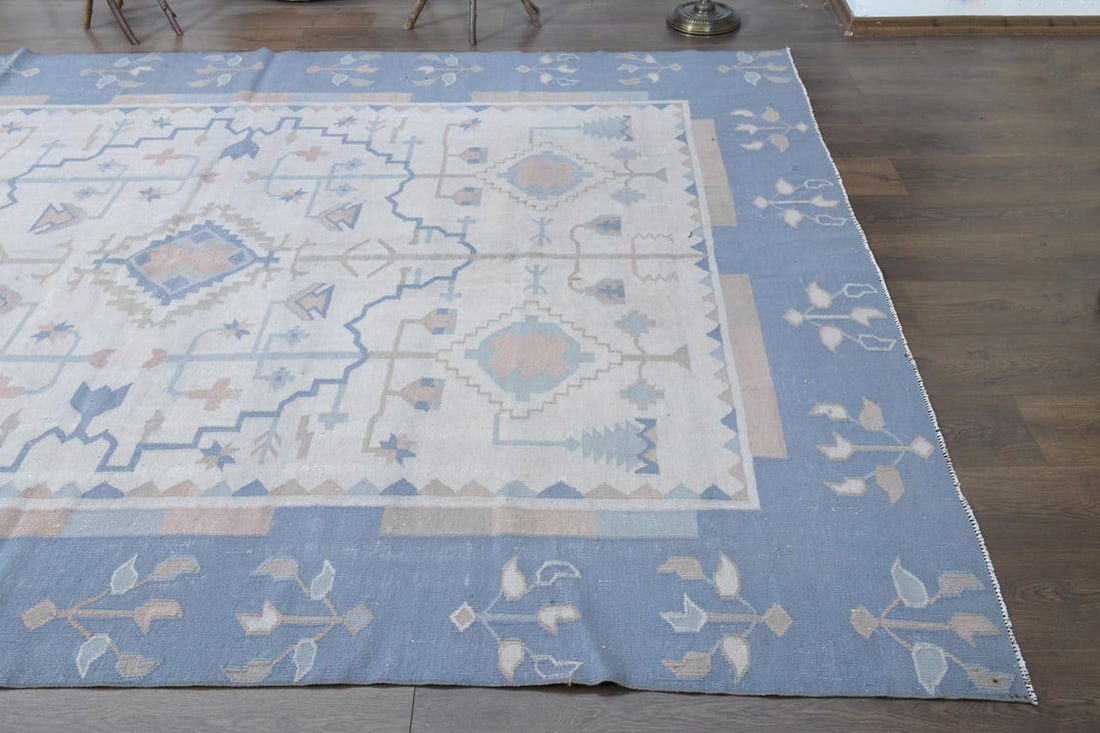 8x11 ft, FLATWEAVE KILIM RUG - 6