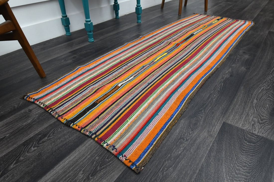2.5x7.1 ft, TURKISH KILIM Runner - 2