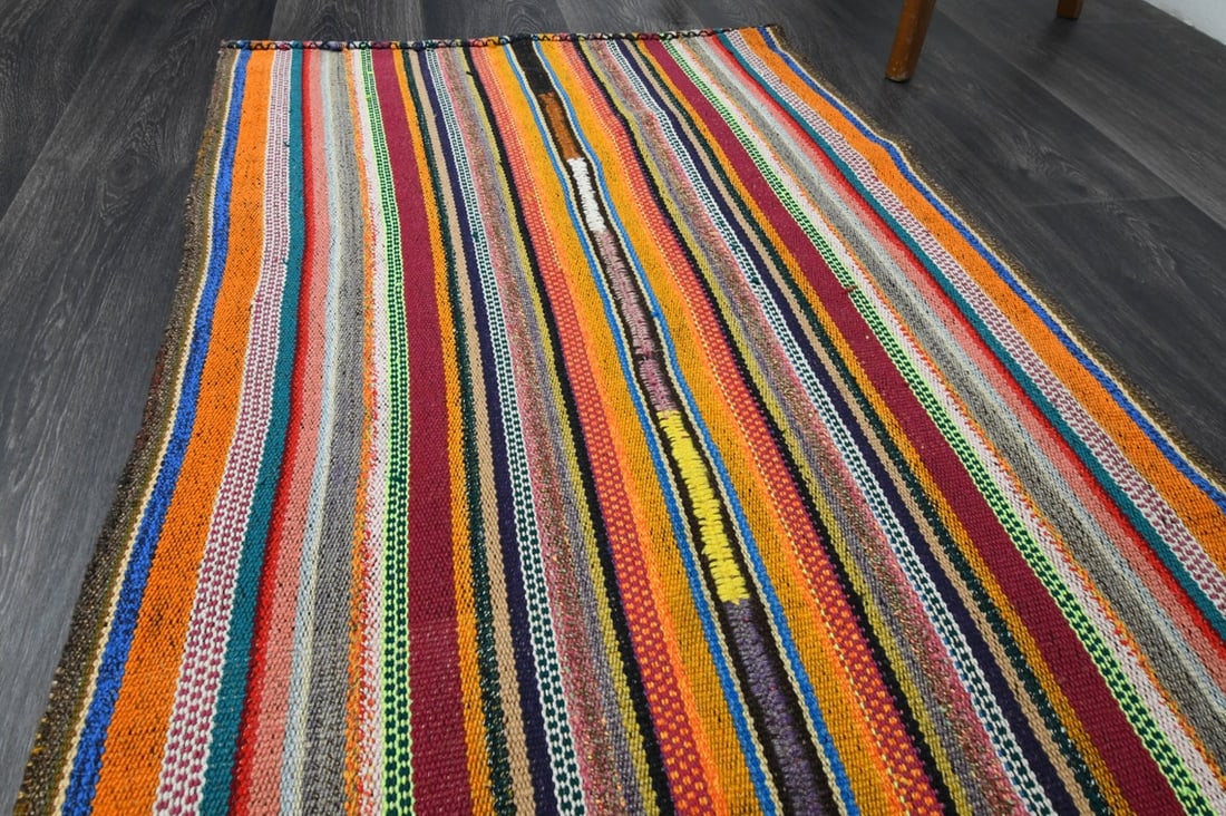 2.5x7.1 ft, TURKISH KILIM Runner - 4