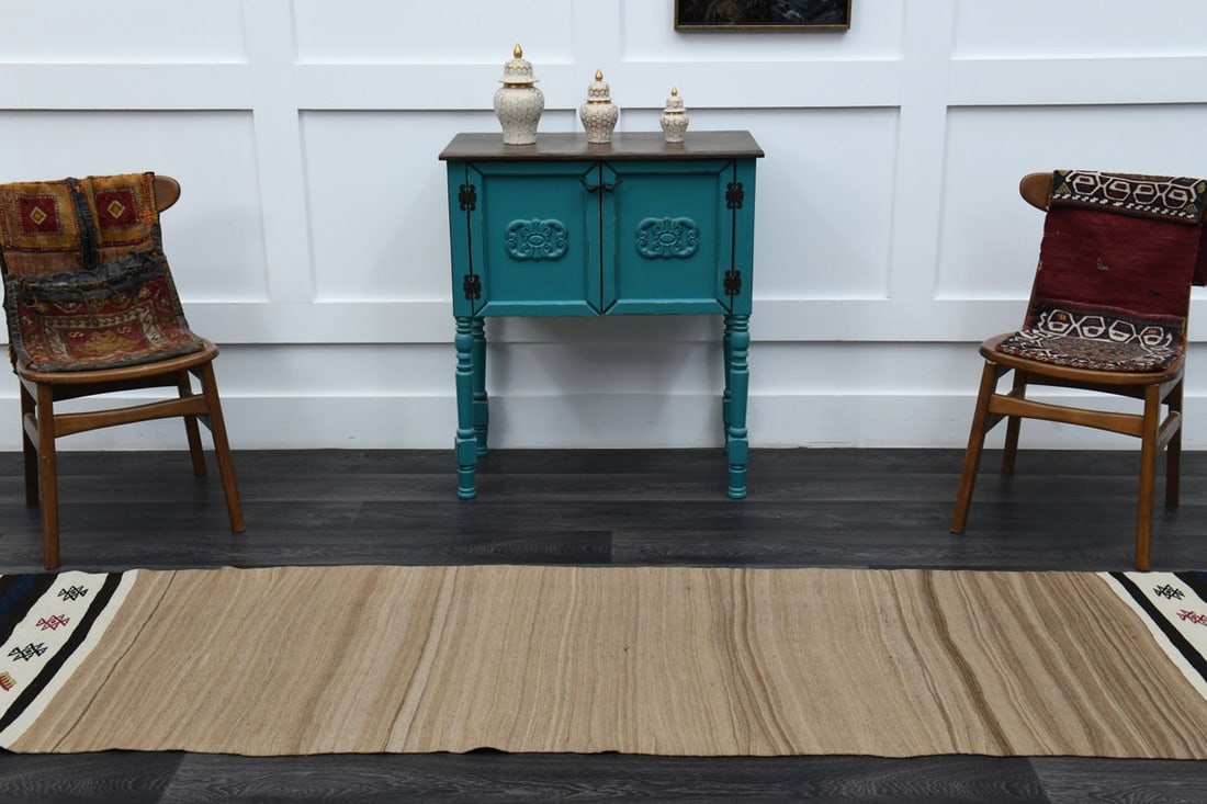 2.7x14.9 ft, TURKISH RUNNER RUG, Oushak - 3