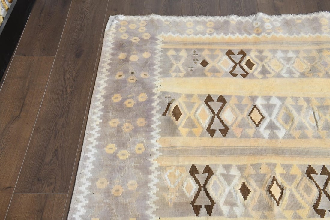 4'5x6'4 ft, COLORFUL, Vintage Turkish Rug - 8