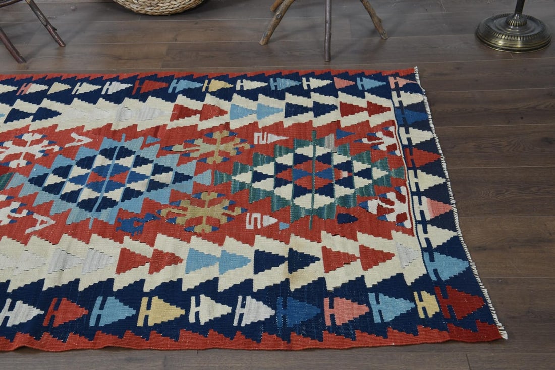 3'6x6 ft, BOHO CHIC DECOR, Special Kilim - 9