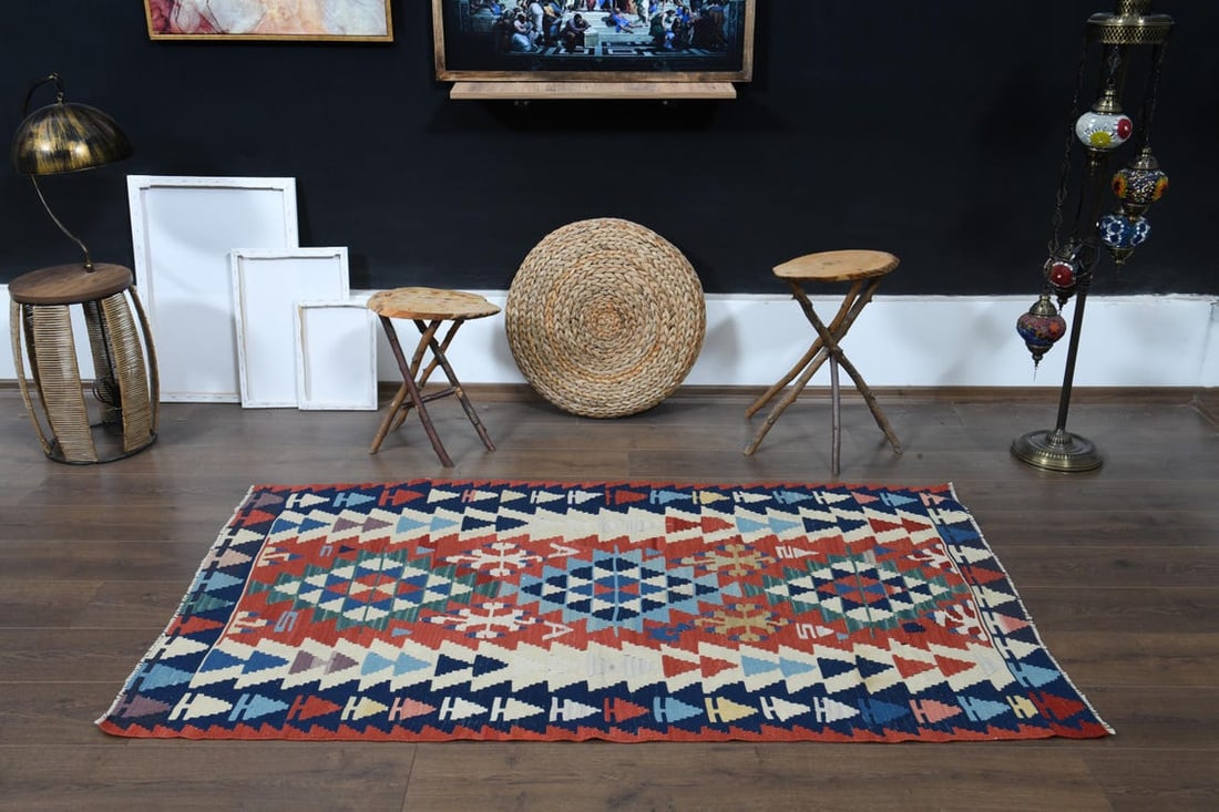 3'6x6 ft, BOHO CHIC DECOR, Special Kilim - 5