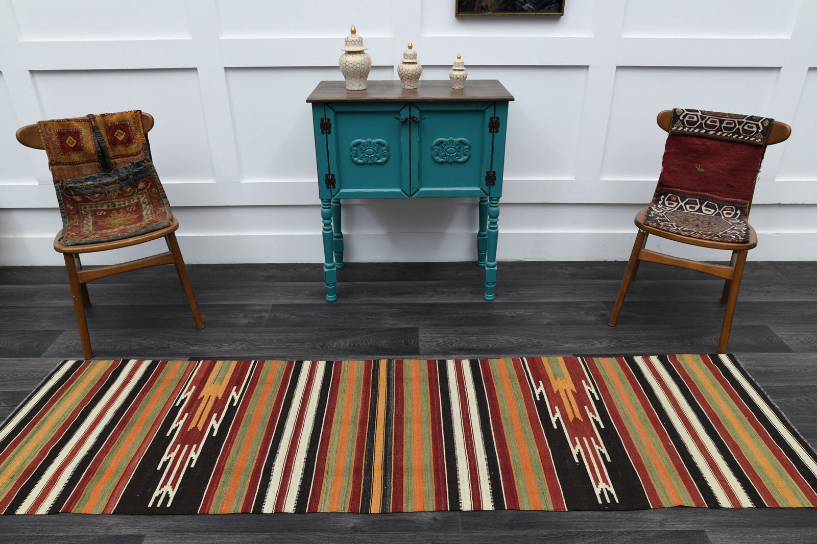 2.3x8.6 ft, TURKISH Rug Runner - 11