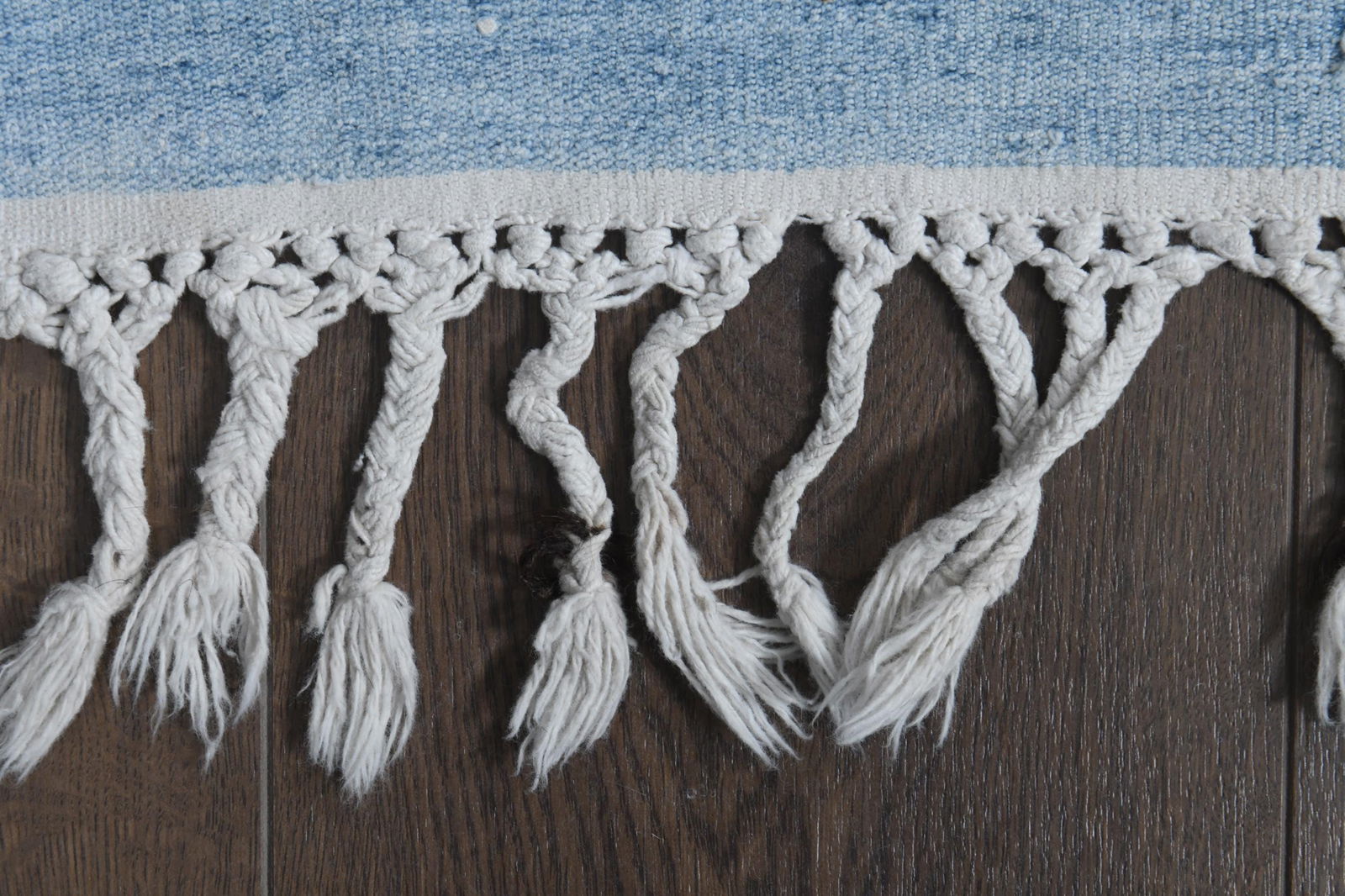 2.2x13.9 ft, PINK BLUE WHITE, Vintage Turkish Rug, Striped Runner - 18