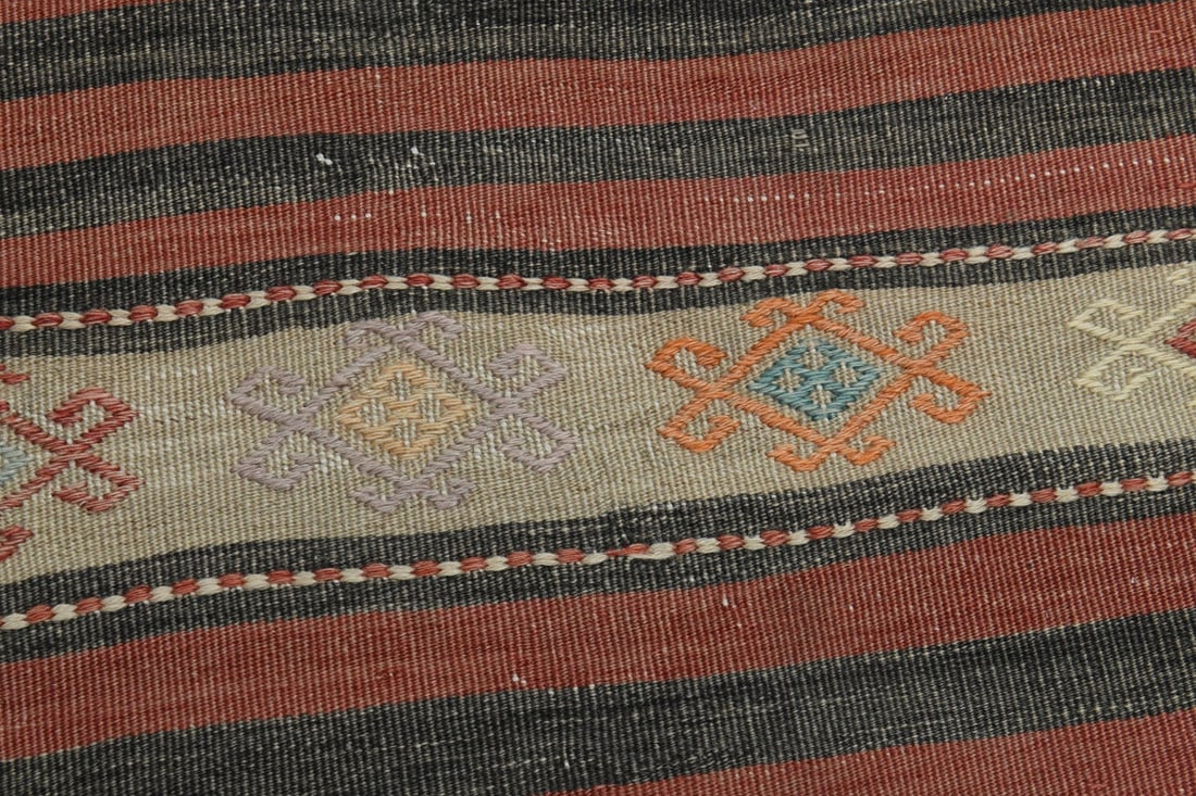 2.5x11.2 ft, FLATWEAVE KILIM RUNNER - 9