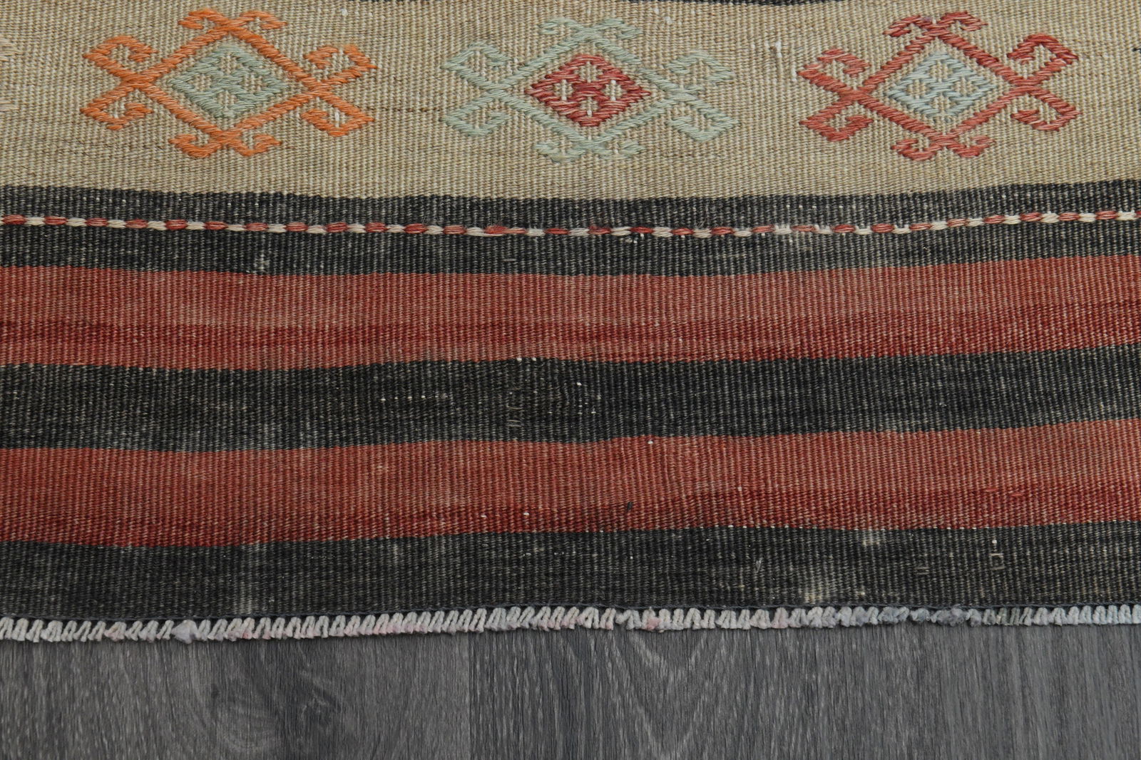 2.5x11.2 ft, FLATWEAVE KILIM RUNNER - 17