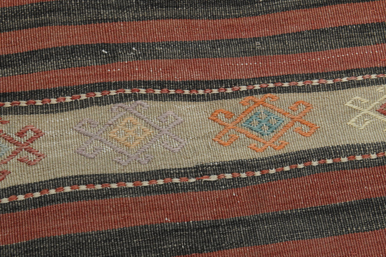 2.5x11.2 ft, FLATWEAVE KILIM RUNNER - 18