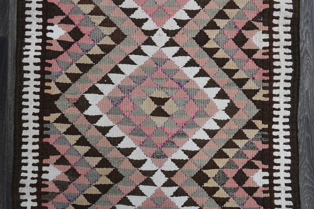 2.9x12.1 ft, TURKISH KILIM Runner - 6