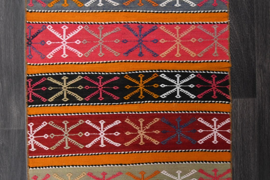 2.3x5.1 ft, SMALL KILIM RUNNER - 6