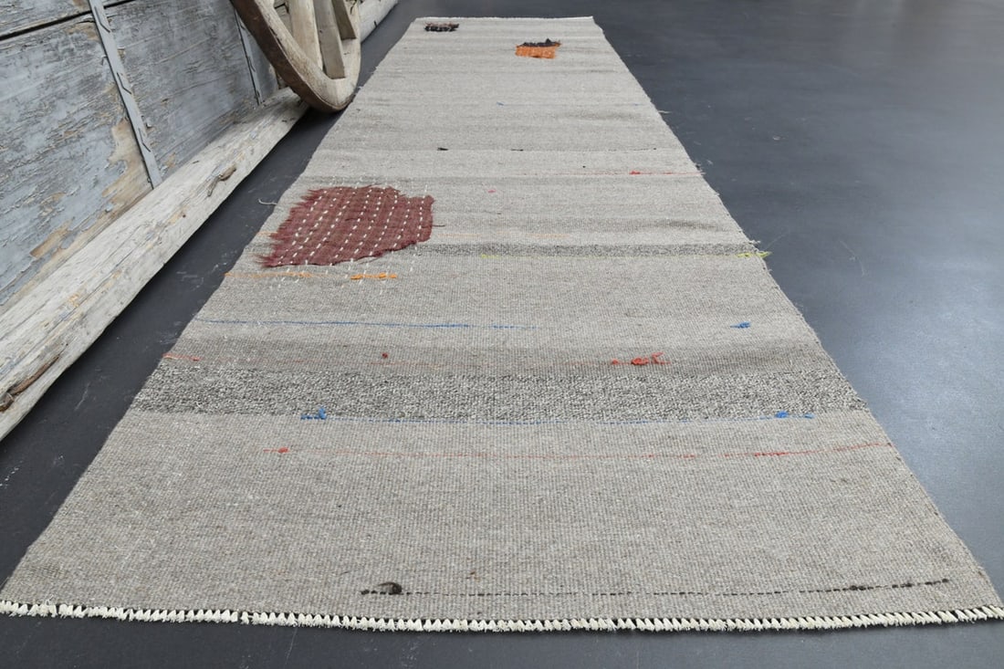 2.8x10.9 TURKISH BEIGE Runner Rug - 2