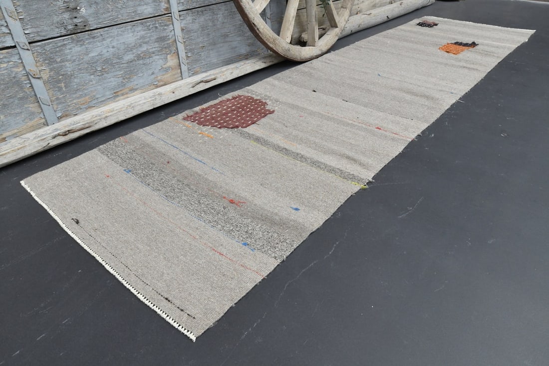 2.8x10.9 TURKISH BEIGE Runner Rug - 3