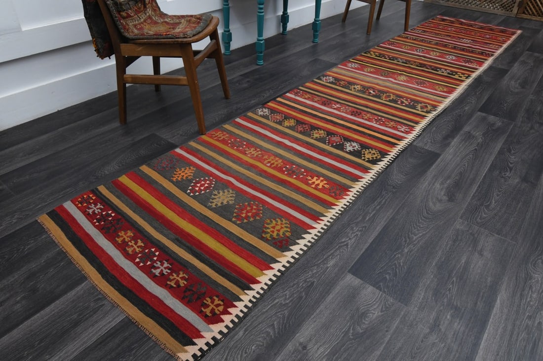 2.8x13.6 ft, TURKISH Rug Runner - 2