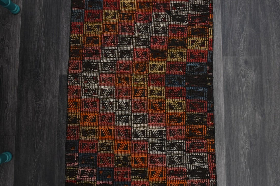 2.3x8 ft, TURKISH KILIM Runner - 6