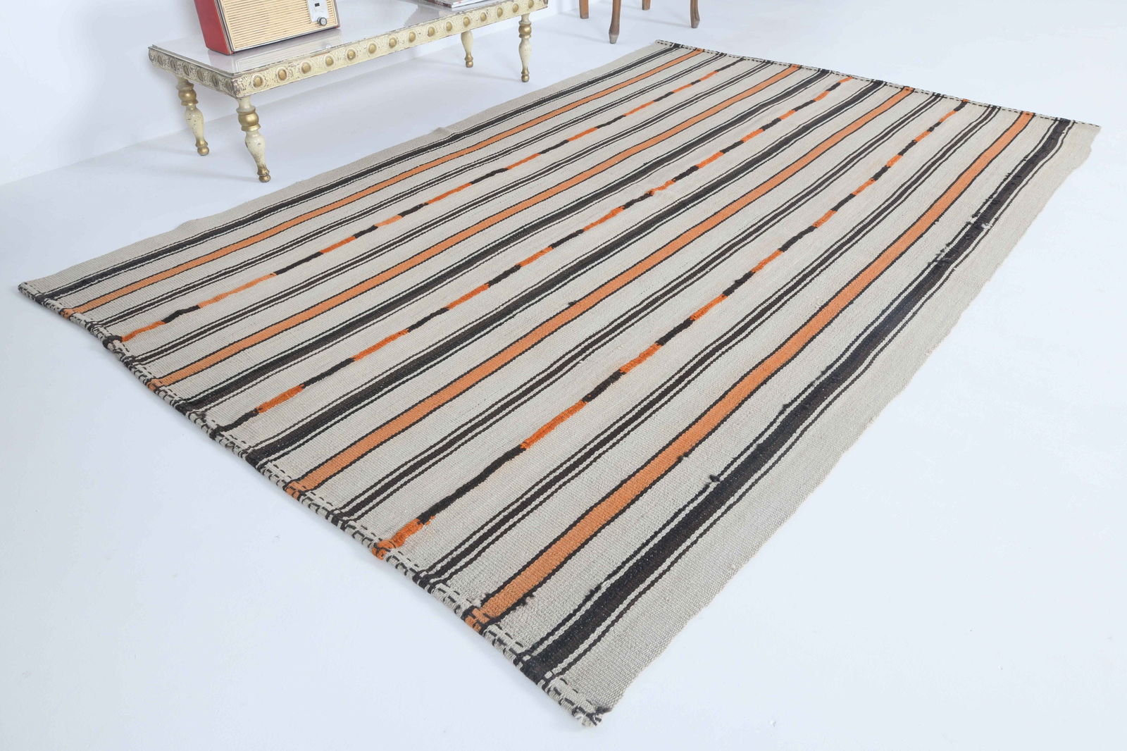 4.8x7.3 ft, TURKISH KILIM Rug - 11