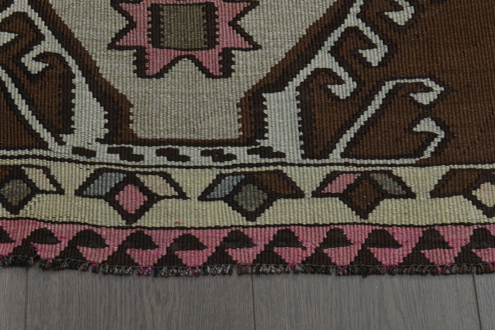 4'6x14'5 ft, BROWN BEIGE RUG - 16
