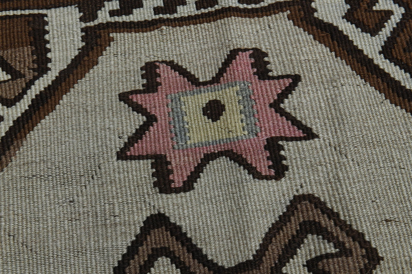 4'6x14'5 ft, BROWN BEIGE RUG - 17