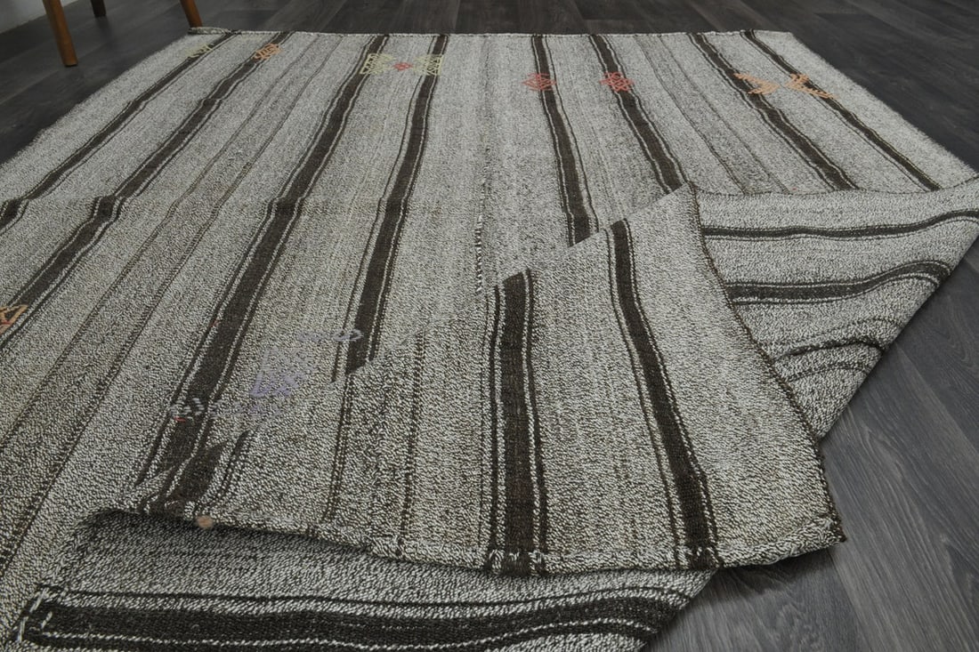 5.9x7.7 ft, TURKISH Rug, Kilim - 4