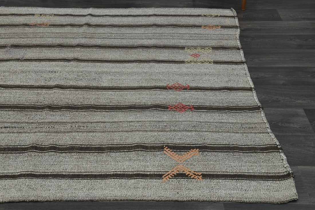 5.9x7.7 ft, TURKISH Rug, Kilim - 8