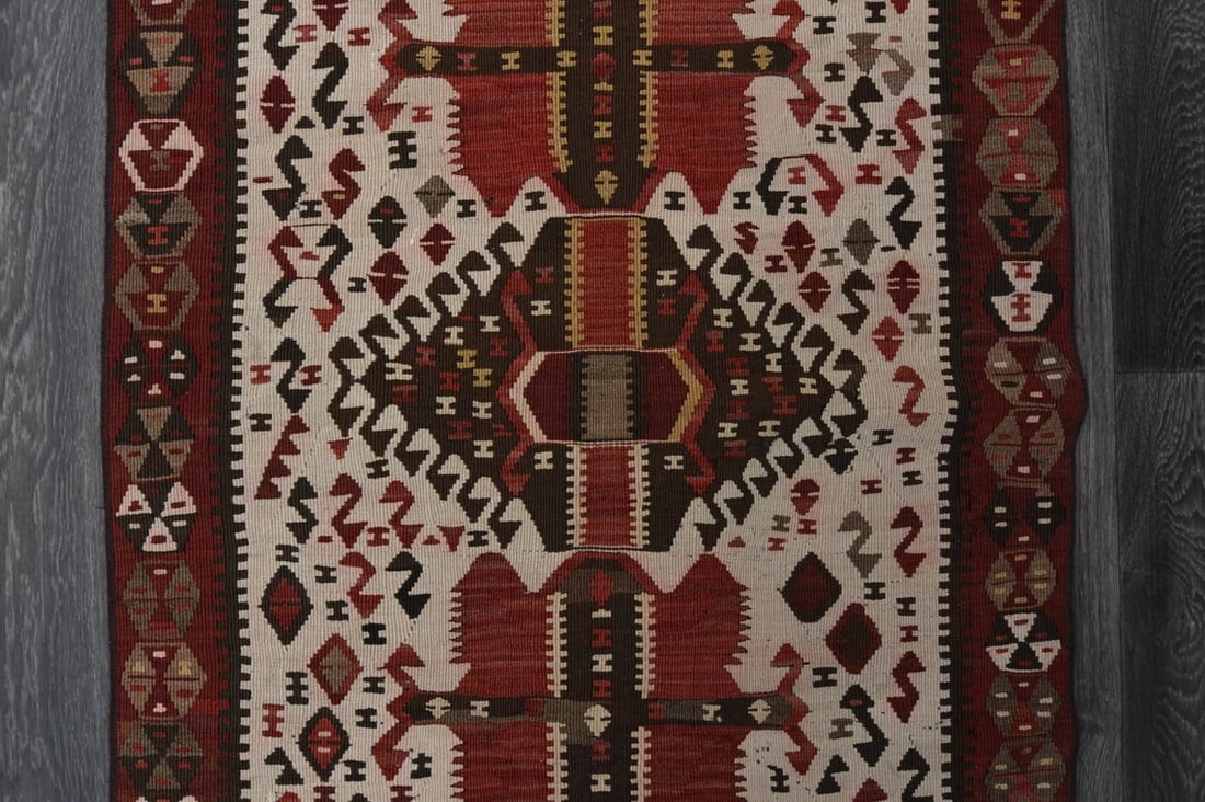 2.8x10.3 ft, TURKISH KILIM Runner - 6