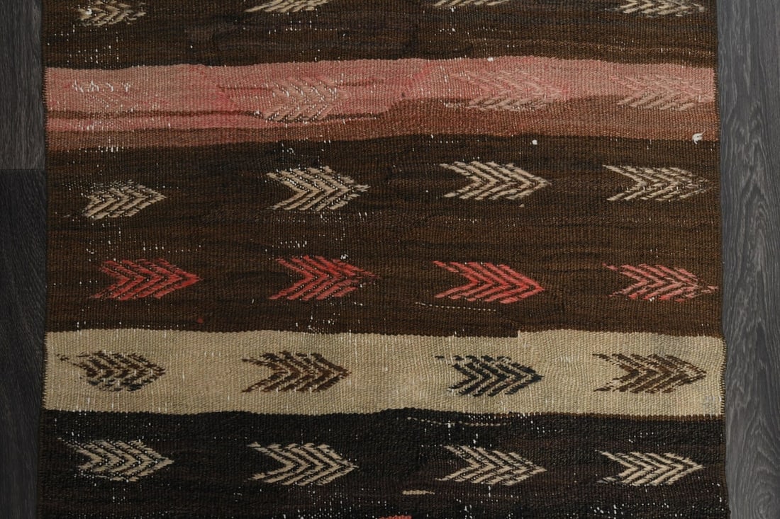 3.3x10.5 ft, TURKISH KILIM Runner - 7