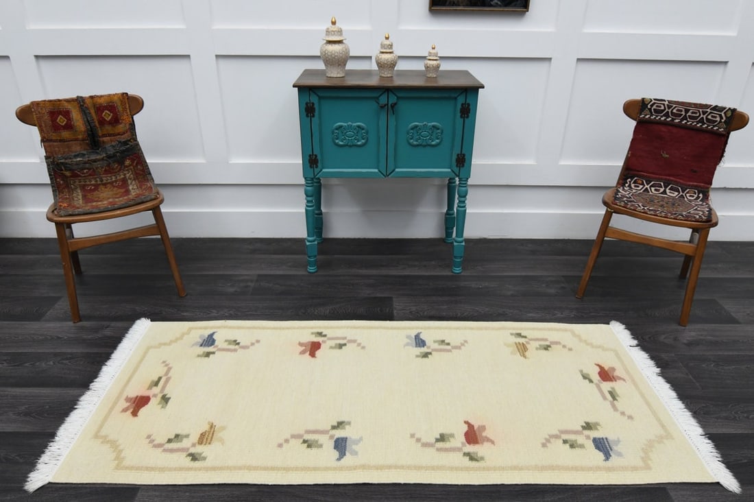 2.6x6.3 ft, TURKISH KILIM Runner - 3