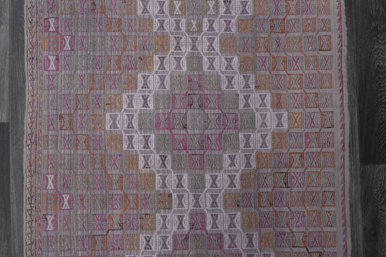 3.1x7.4 ft, TURKISH KILIM Runner - 14