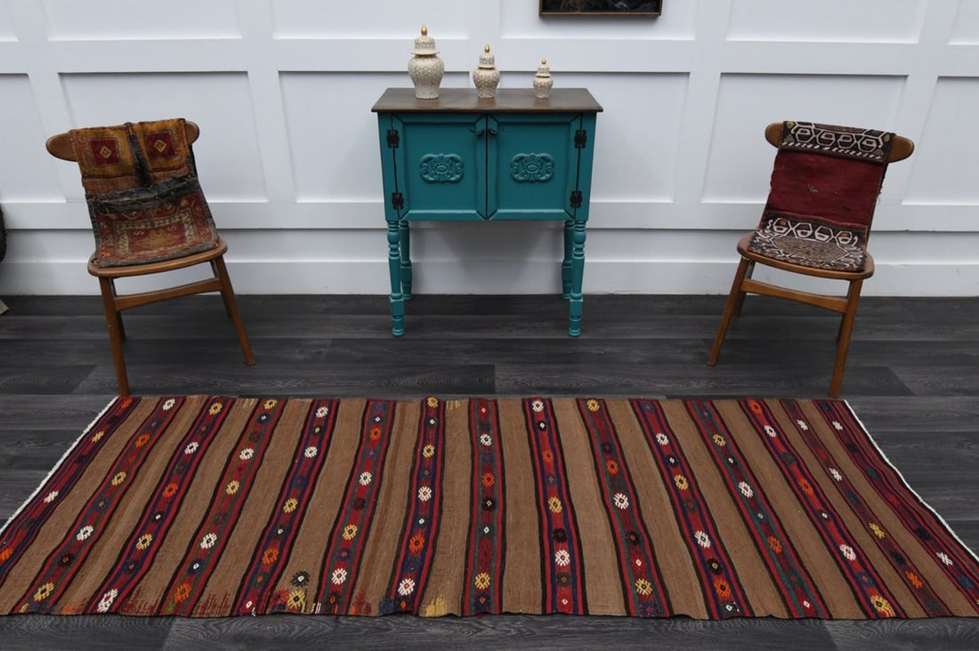 2.9x8.3 ft, TURKISH KILIM Runner - 3