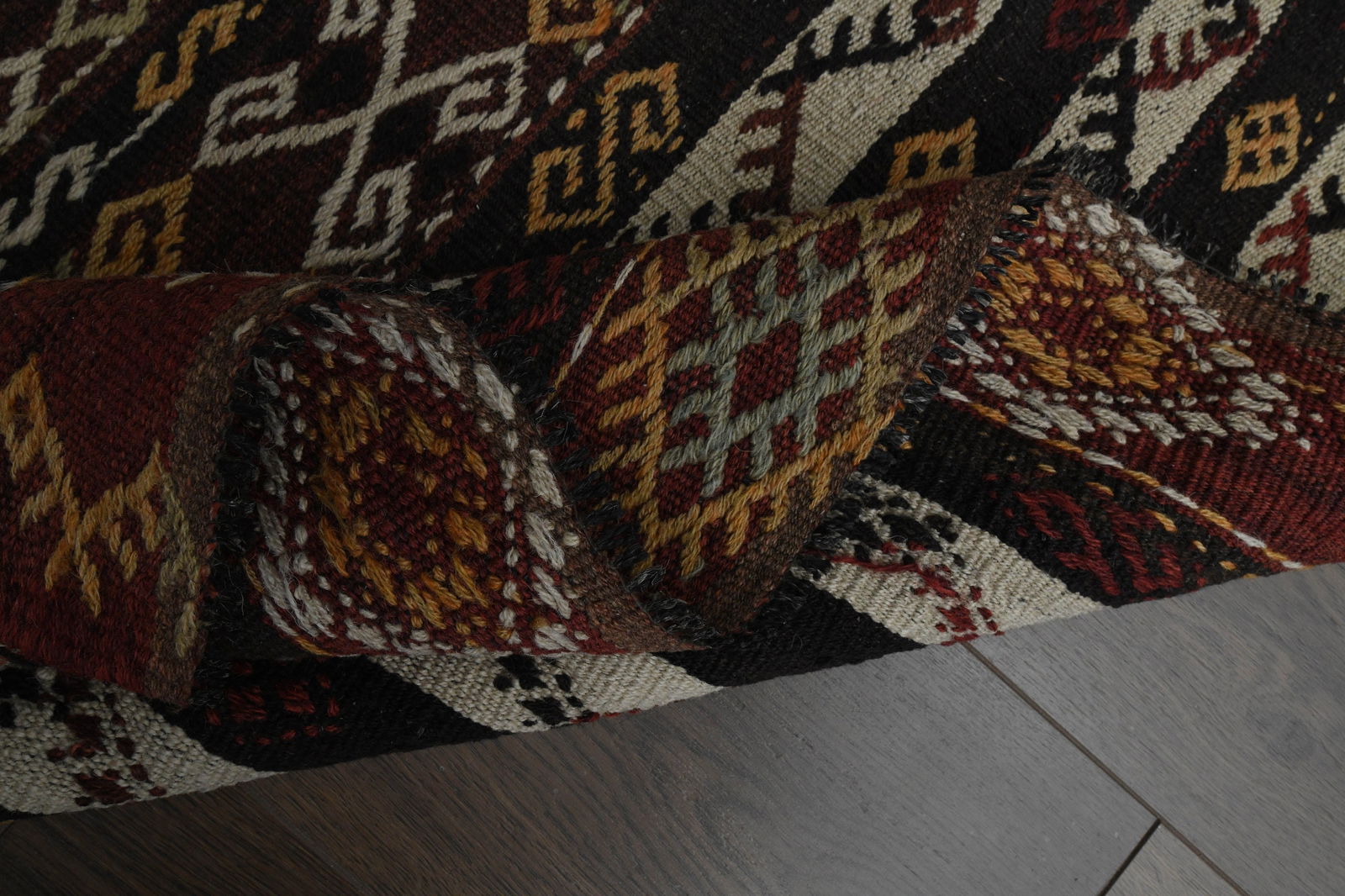 2x6'6 ft, VINTAGE RUG RUNNER - 17