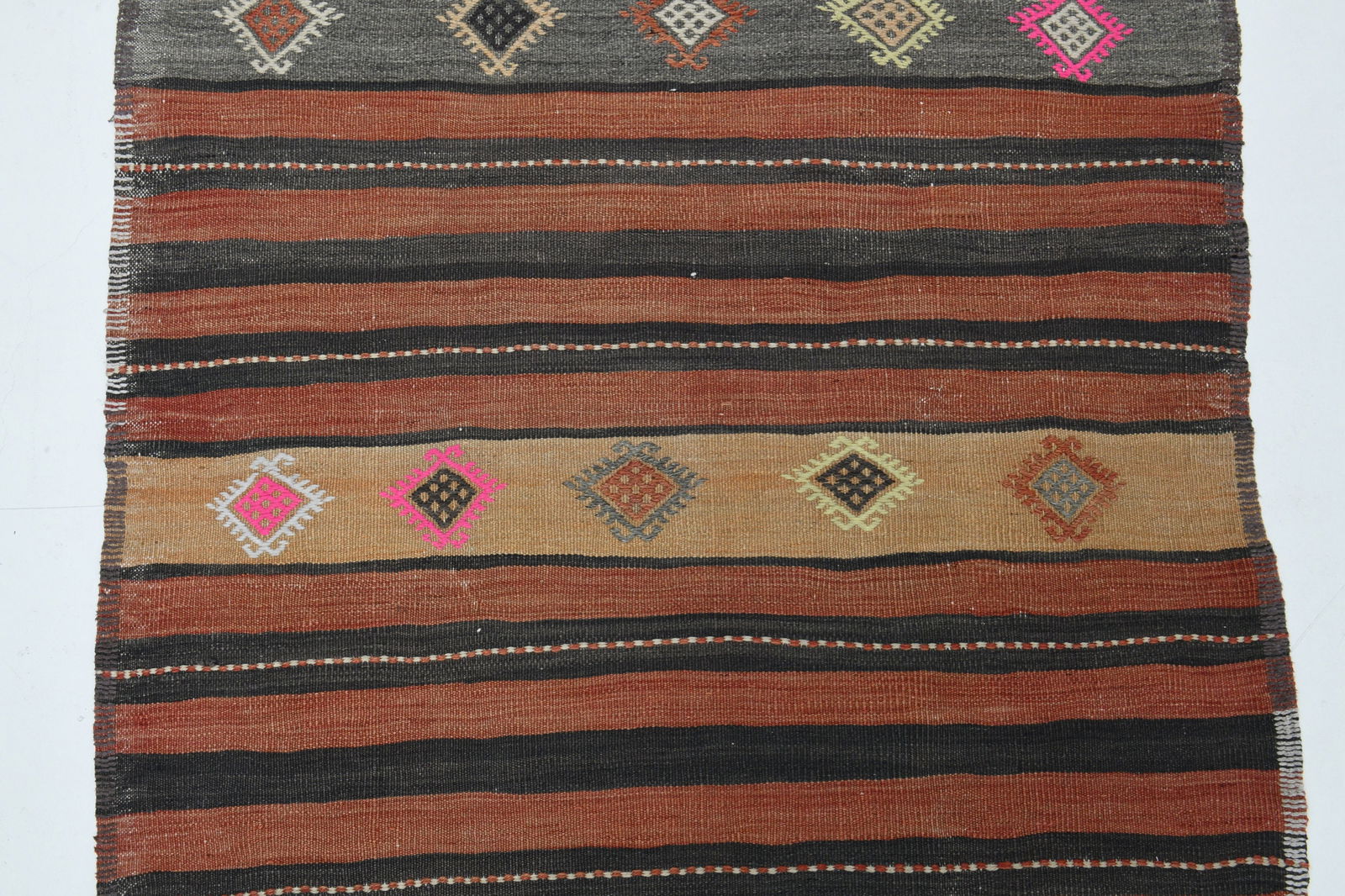 4.1x12.3 ft, TURKISH RUNNER RUG - 13