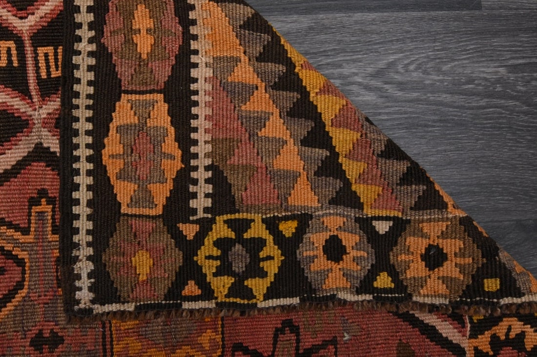 3.7x10.7 ft, TURKISH KILIM Runner - 8