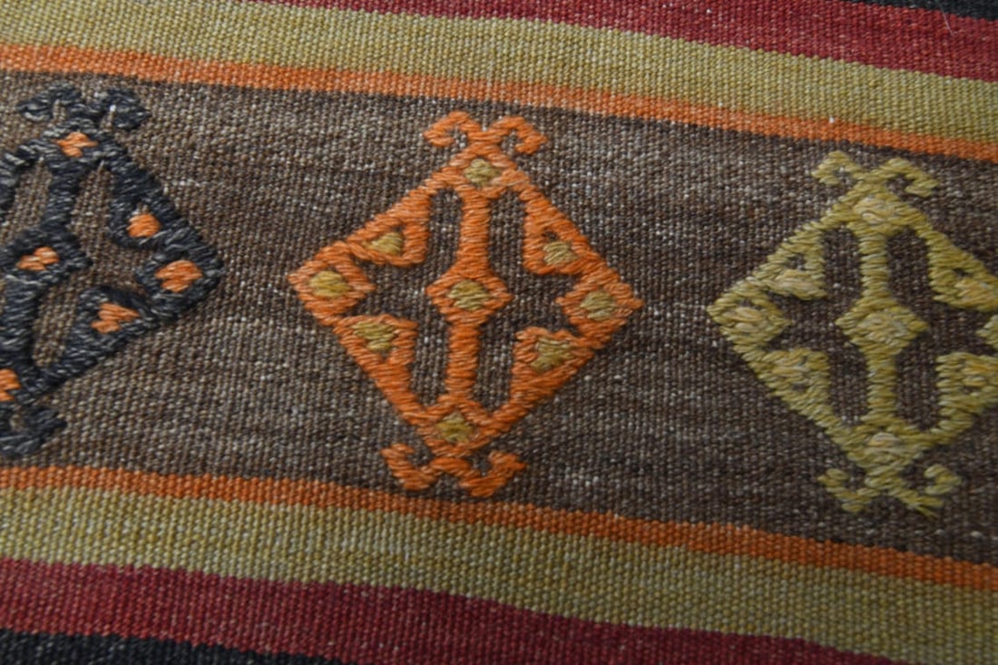 3'2x12 ft, COLORFUL KILIM RUNNER - 9