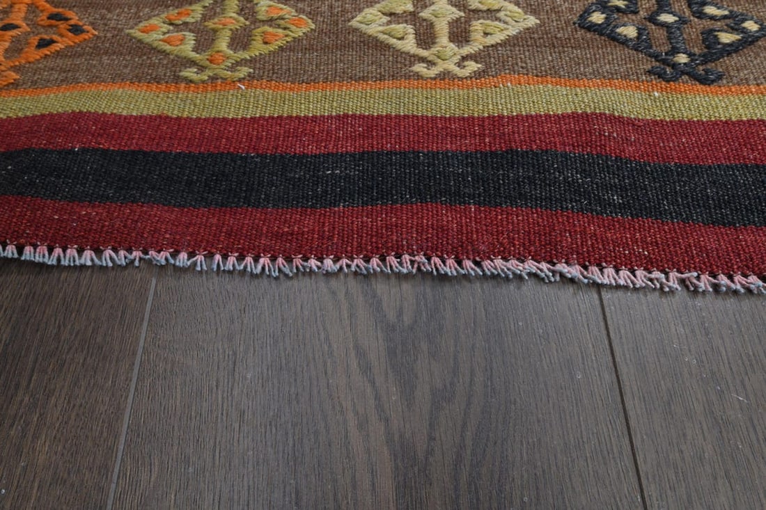 3'2x12 ft, COLORFUL KILIM RUNNER - 2