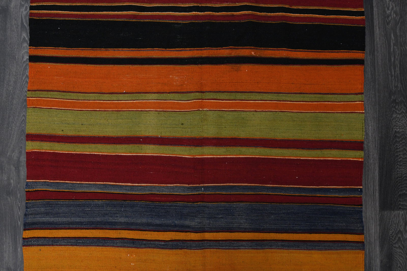 4.1x12.7 ft, TURKISH KILIM Runner - 14