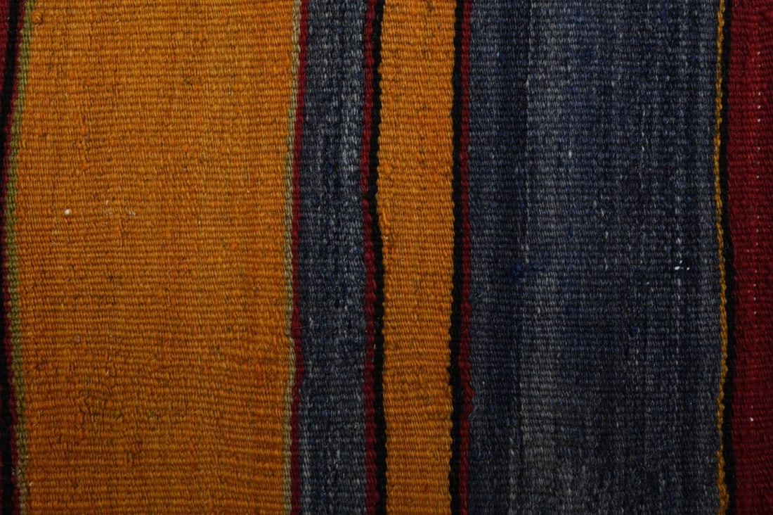 4.1x12.7 ft, TURKISH KILIM Runner - 7