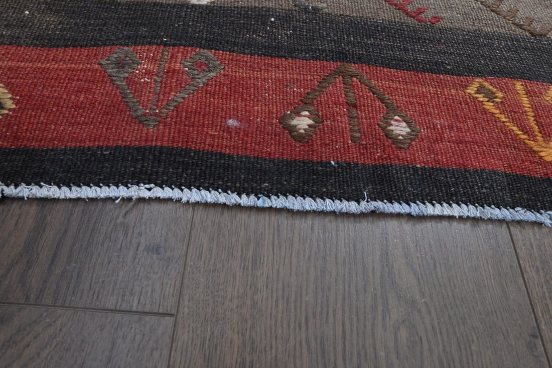 4'7x13'1 ft, COLORFUL KILIM RUNNER - 4