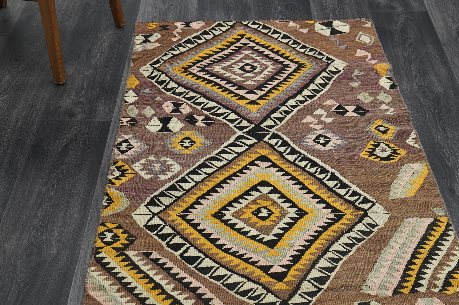 3x9 TURKISH KILIM Runner, - 13