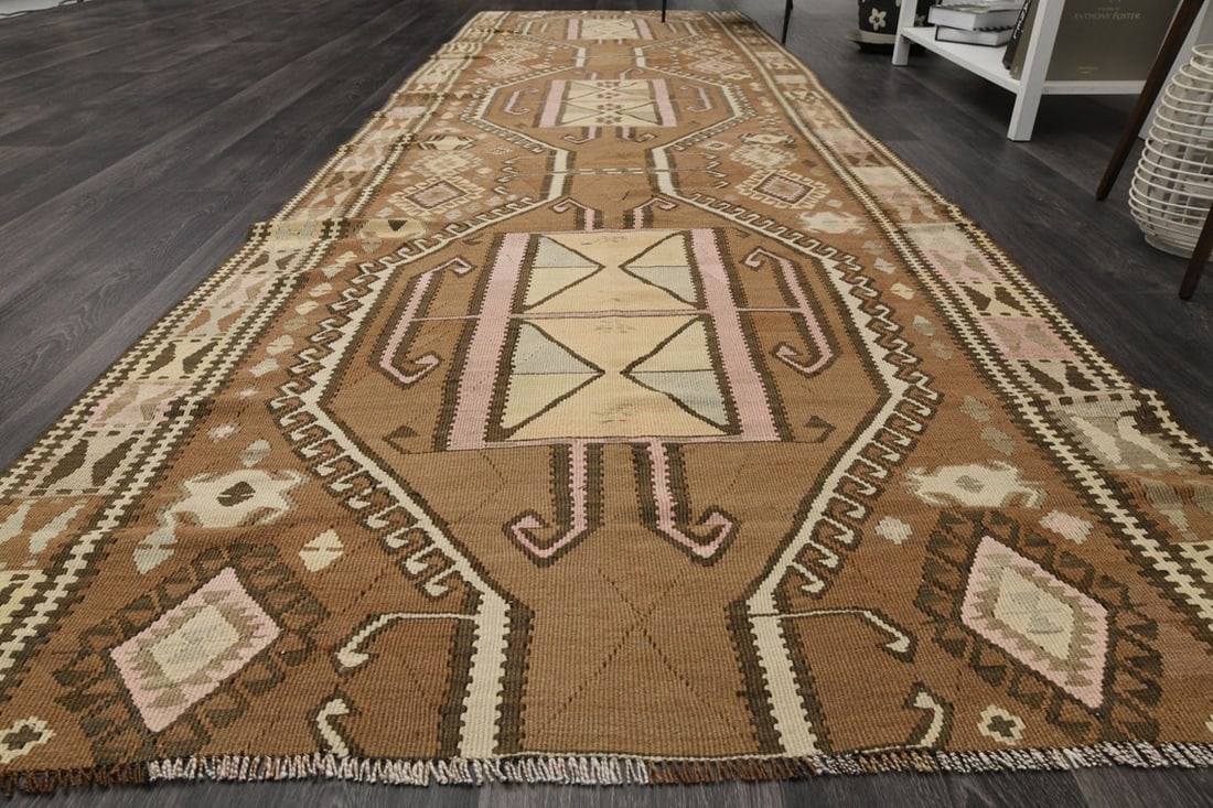 4.1x12.8 ft, WASHABLE KILIM DÉCOR - 10