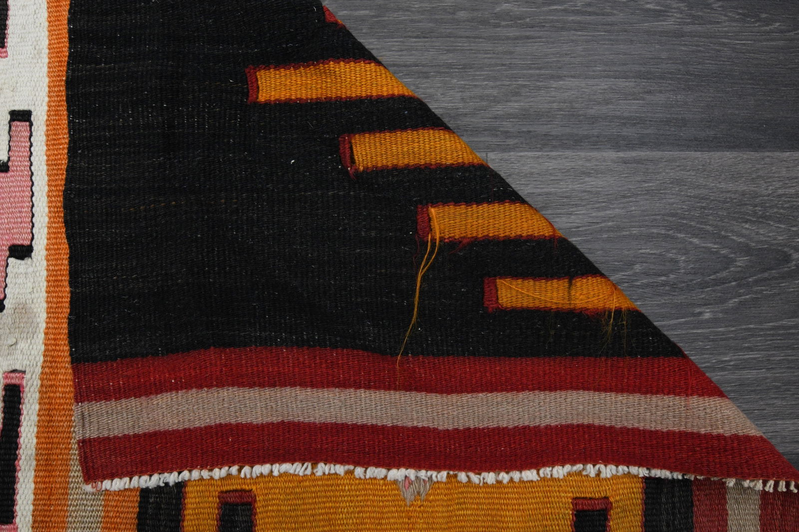 2.7x7.9 ft, IKAT KILIM Runner - 16