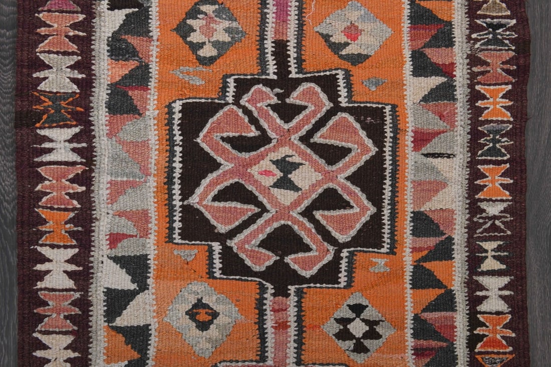2.9x8.9 ft, TURKISH KILIM Runner - 7