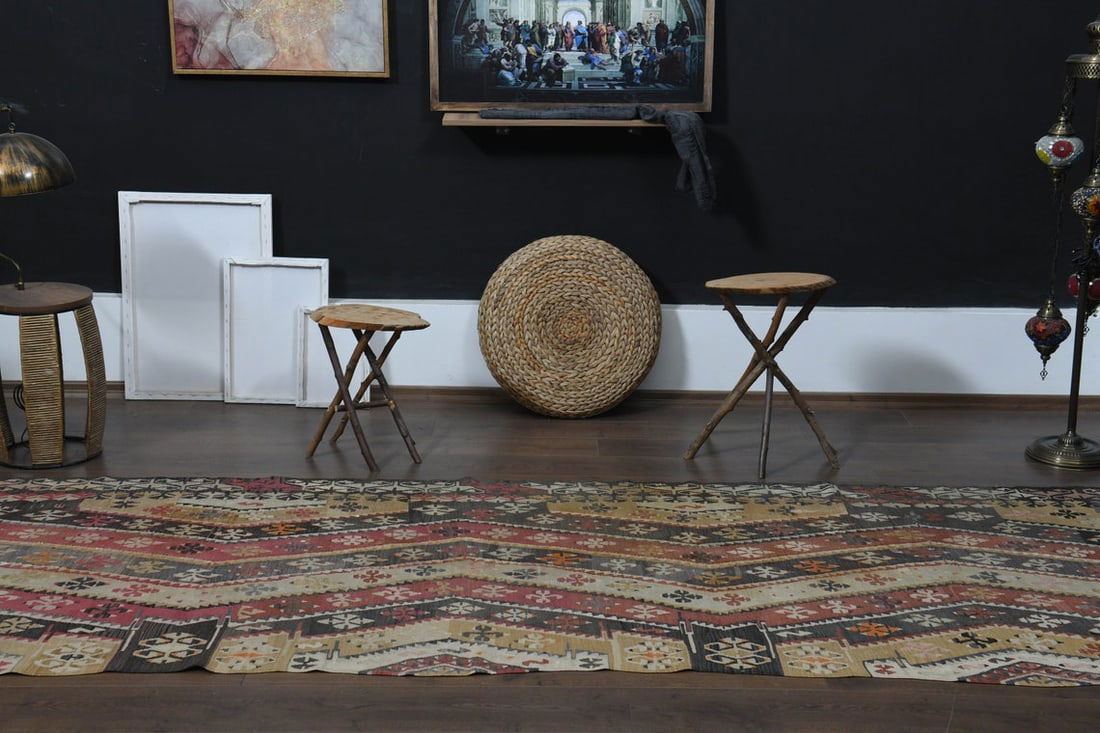 4x13'1 ft, VINTAGE TURKISH RUNNER - 10