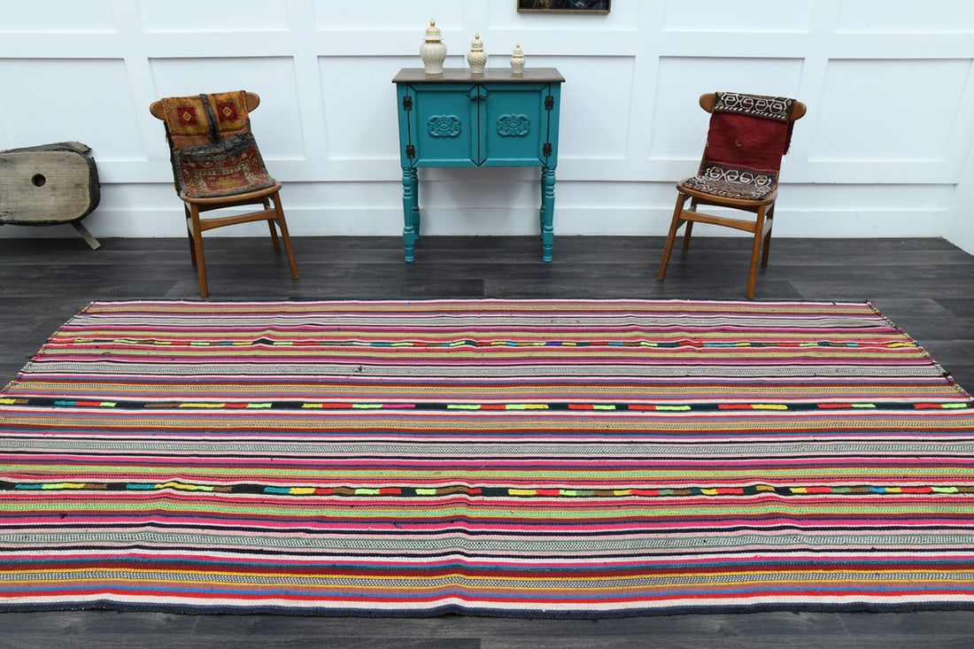 5.6x11.6 Ft, WIDE TURKISH Runner Rug - 3