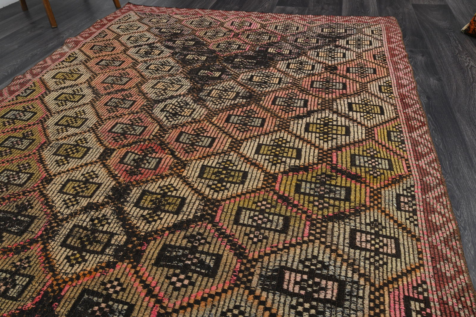 5.5x8.5 ft, VINTAGE Rug, TURKISH - 12