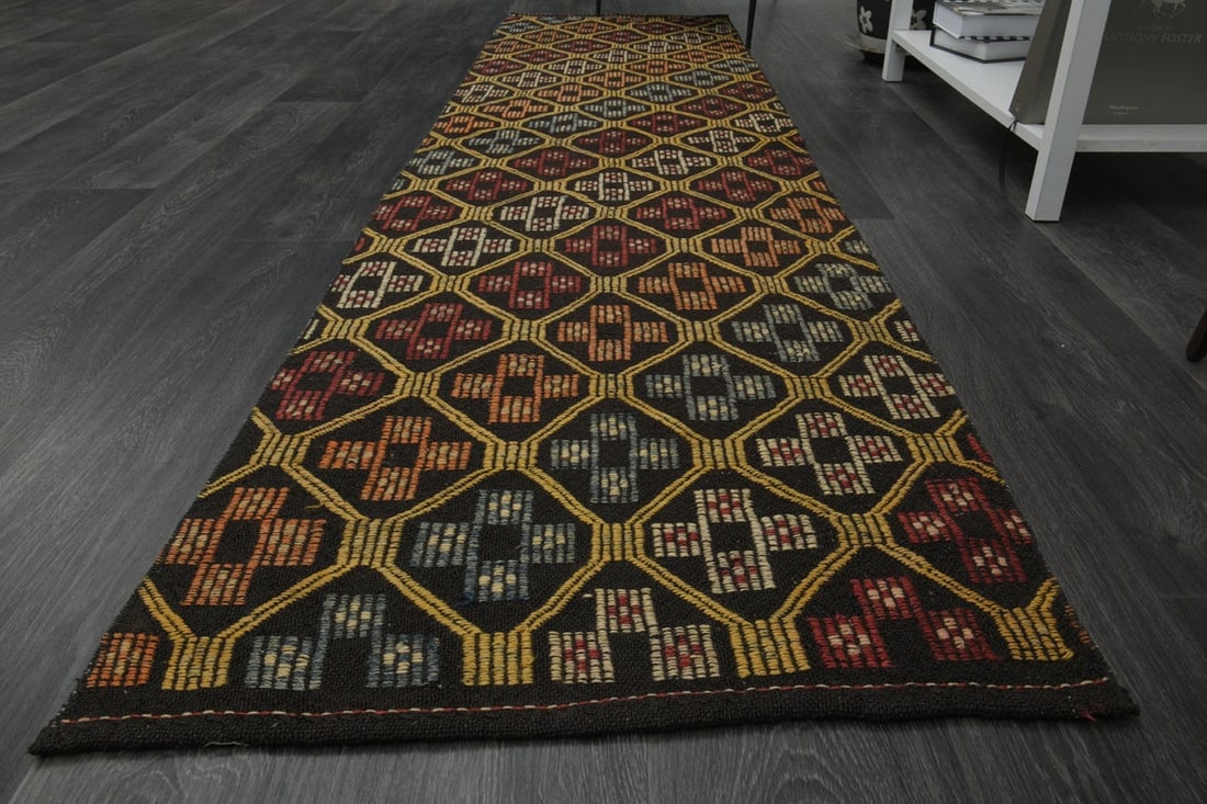2.3x9.5 ft, KILIM RUNNER RUG - 7