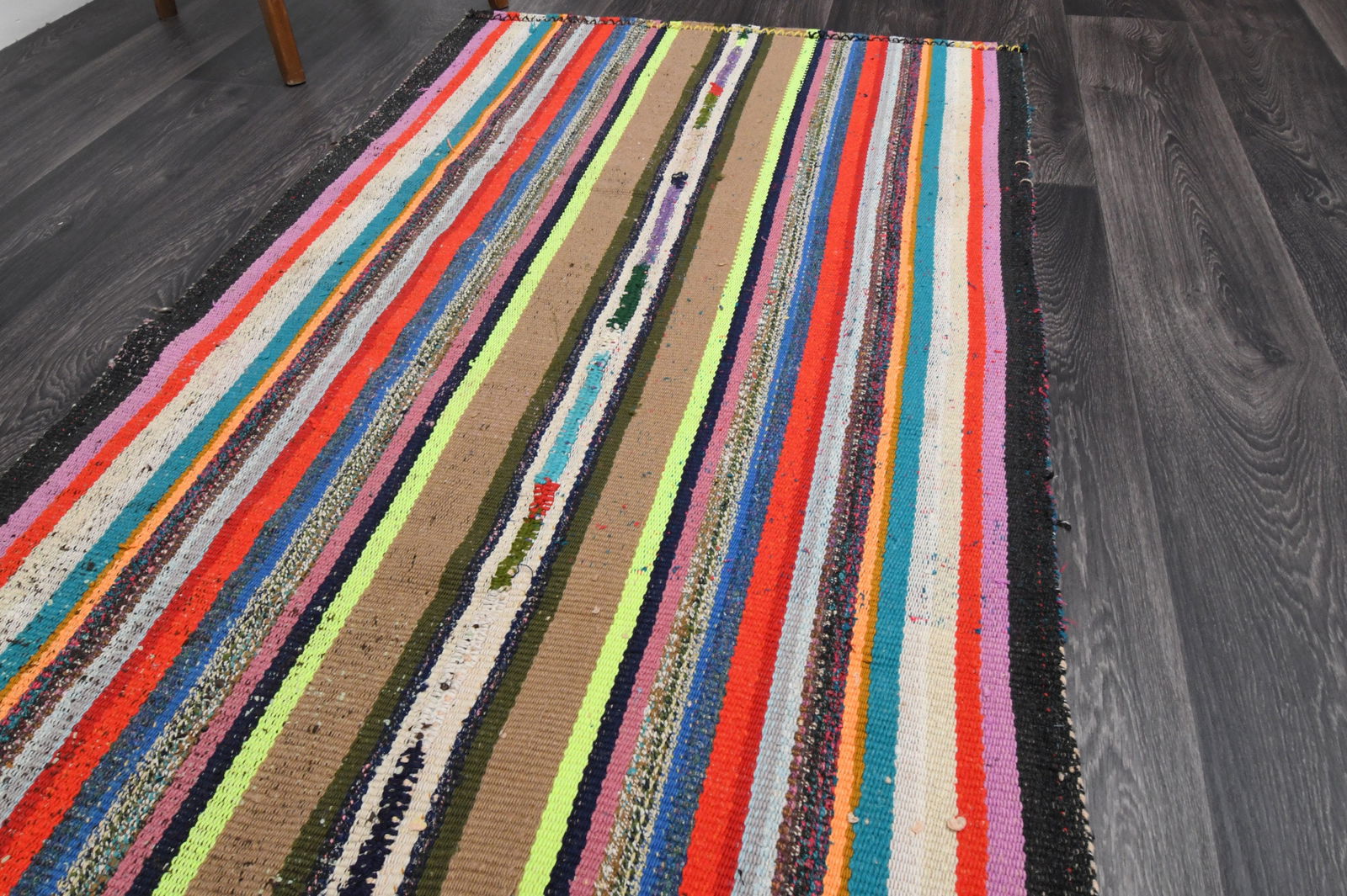 3.1x8 ft, TURKISH KILIM Runner - 12