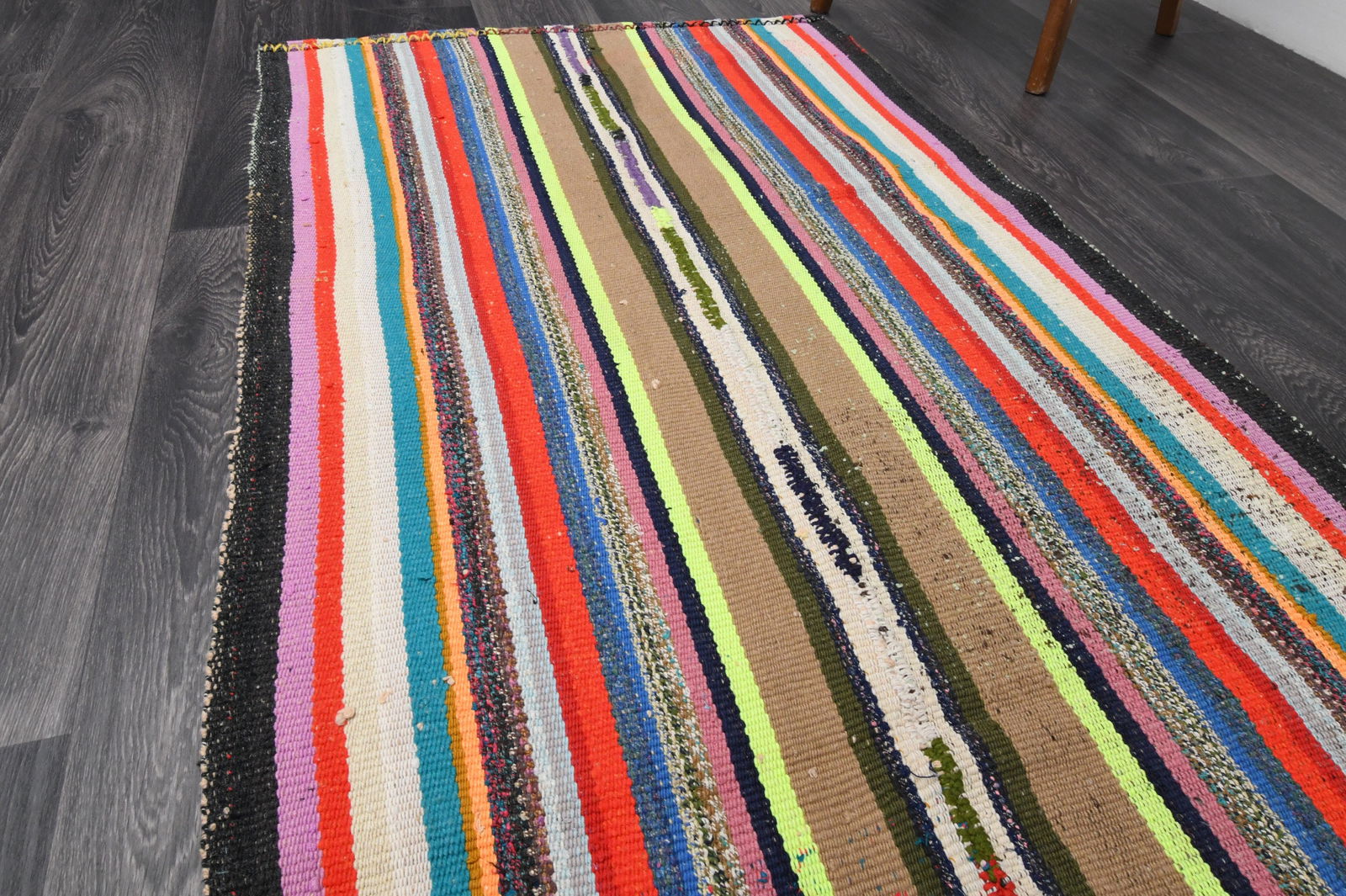 3.1x8 ft, TURKISH KILIM Runner - 13