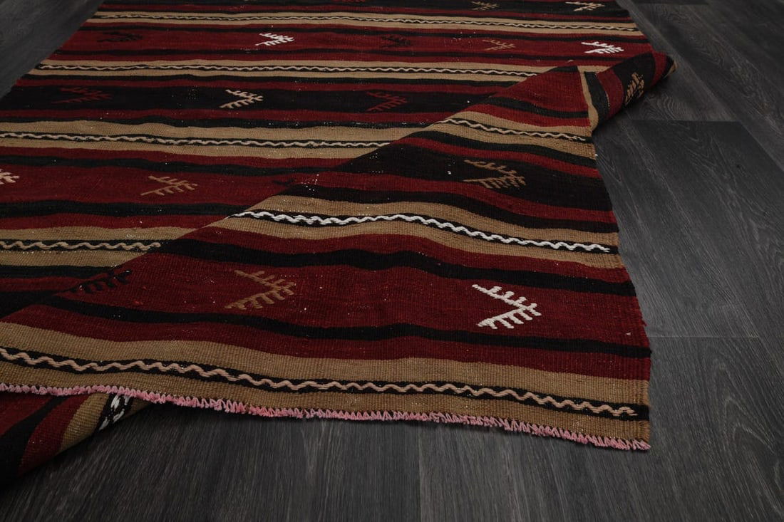 4.3x7.7 ft, TURKISH KILIM Rug - 10