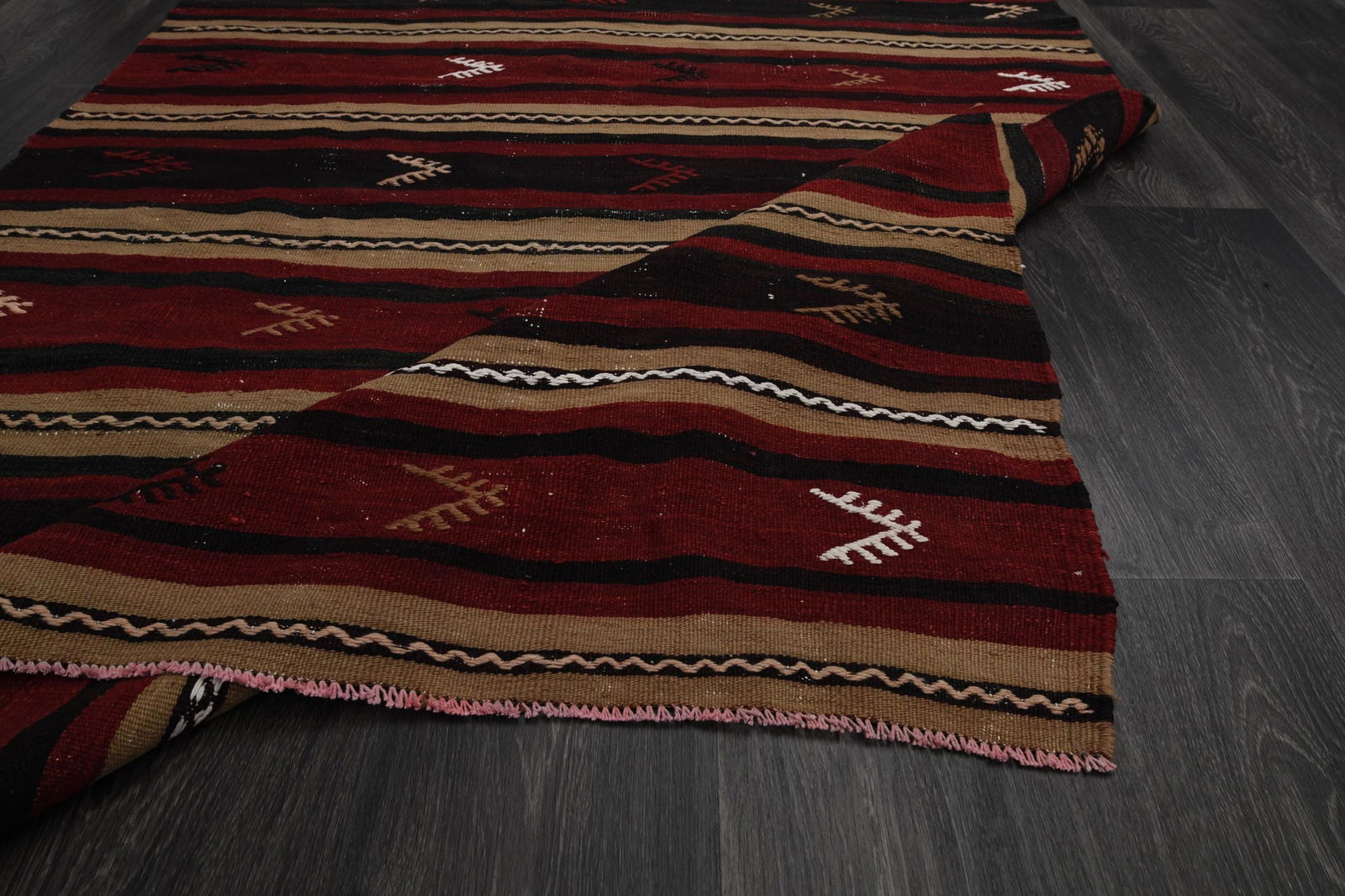4.3x7.7 ft, TURKISH KILIM Rug - 19