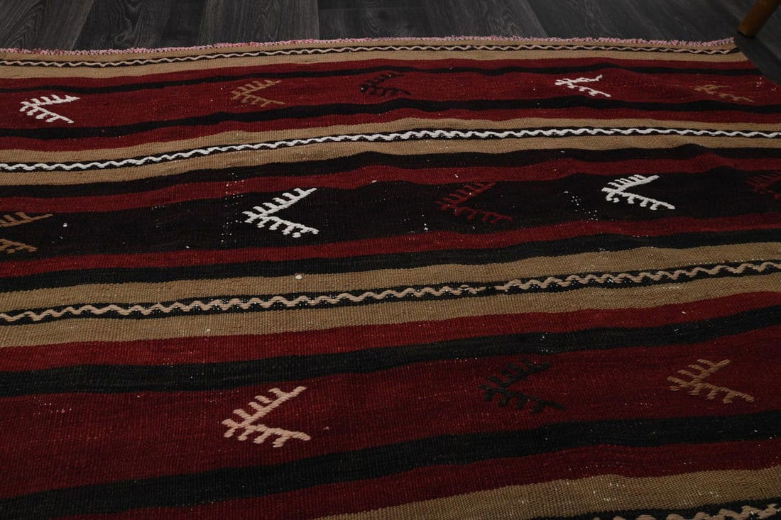 4.3x7.7 ft, TURKISH KILIM Rug - 5