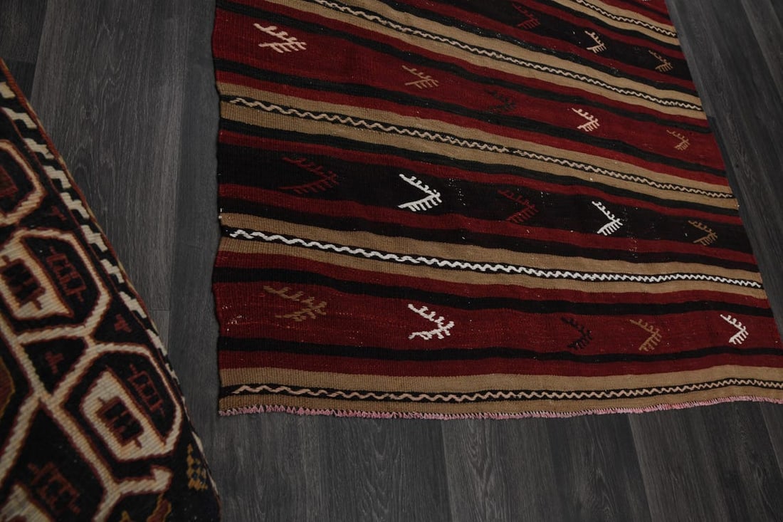 4.3x7.7 ft, TURKISH KILIM Rug - 7